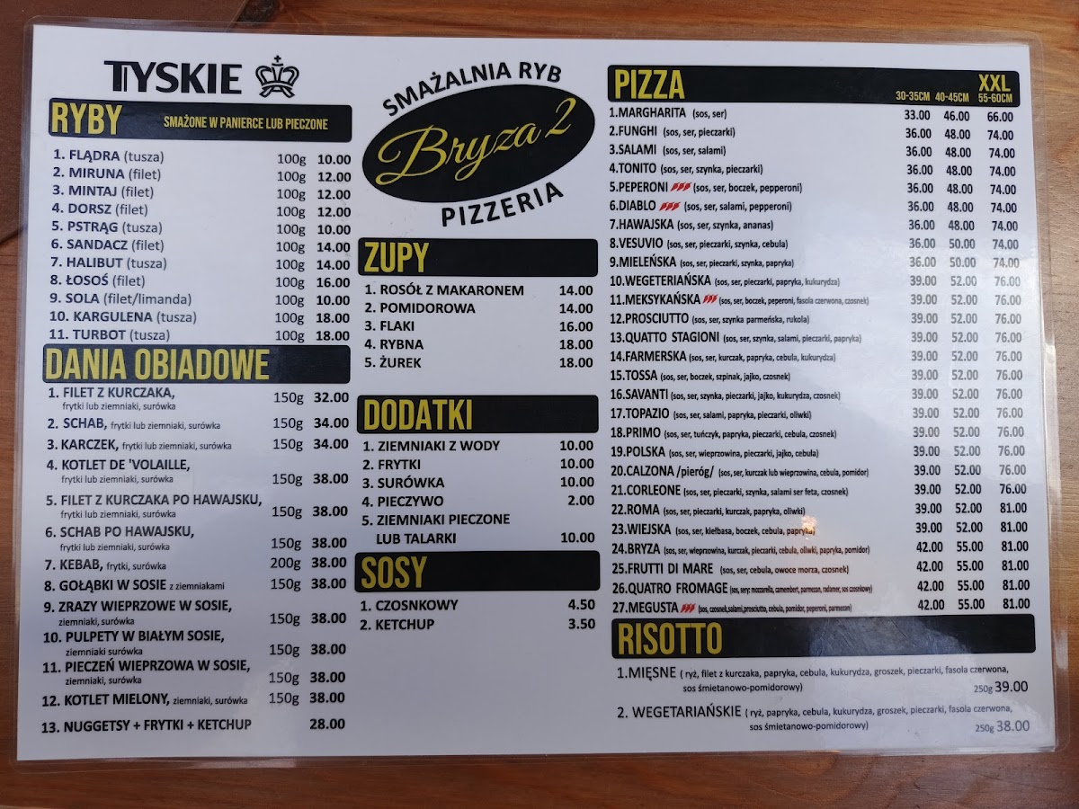 Menu Bryza Ii-7